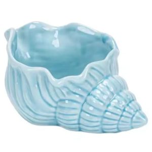 Small shell tray for home decor white colour